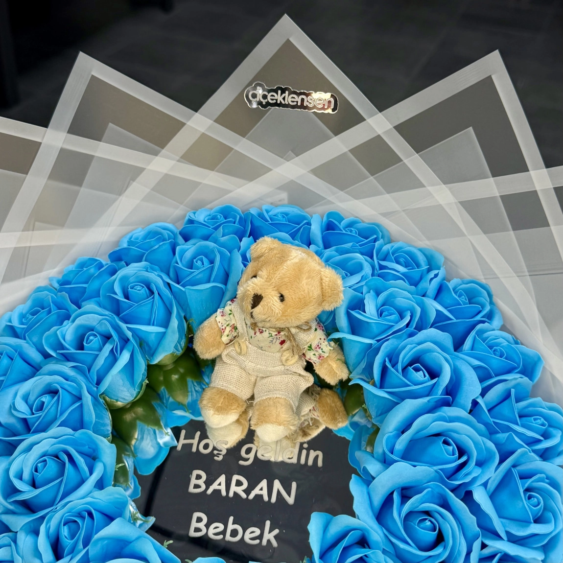 38'Li Yeni Doğan Bebe Mavi