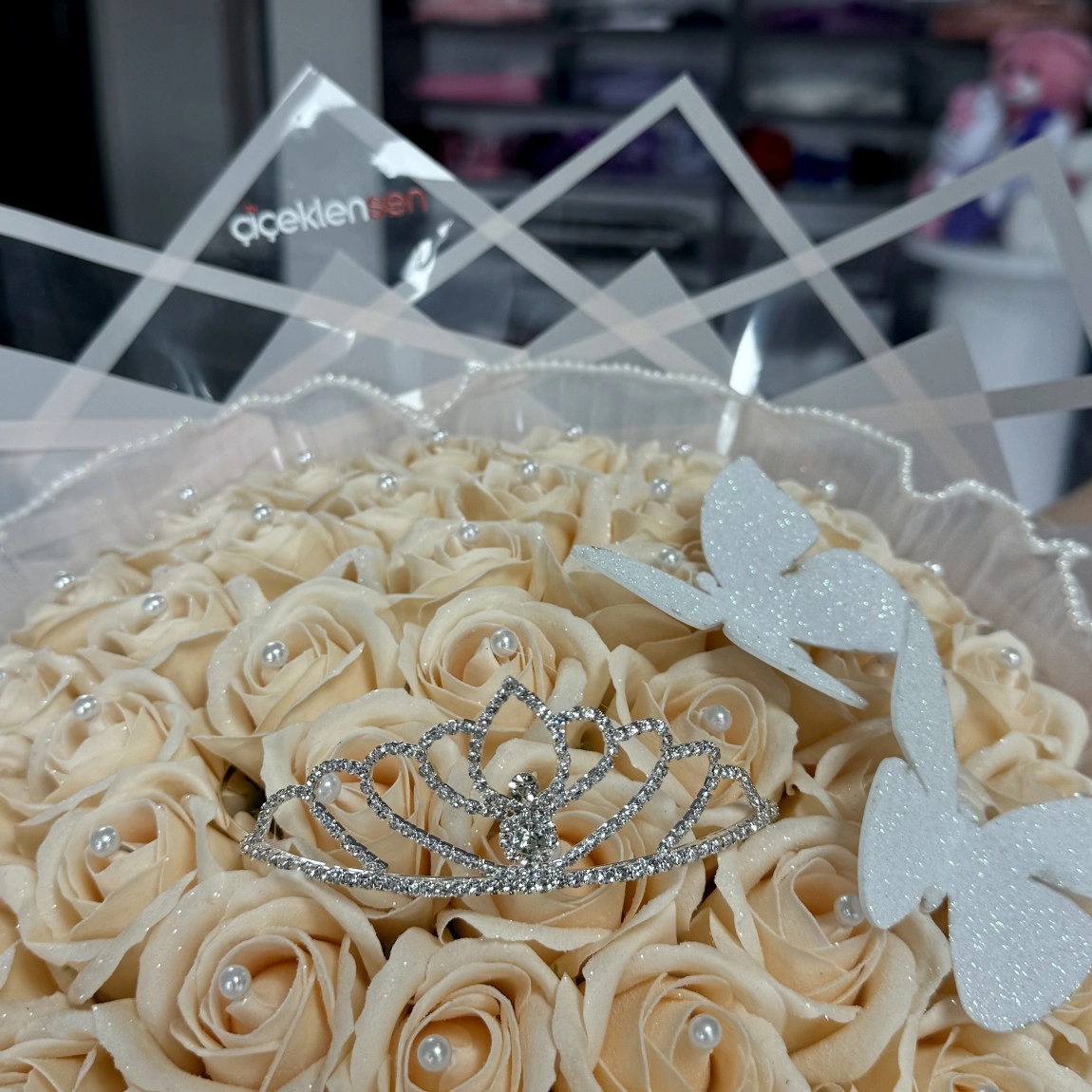 41'li Premium Buket Krem