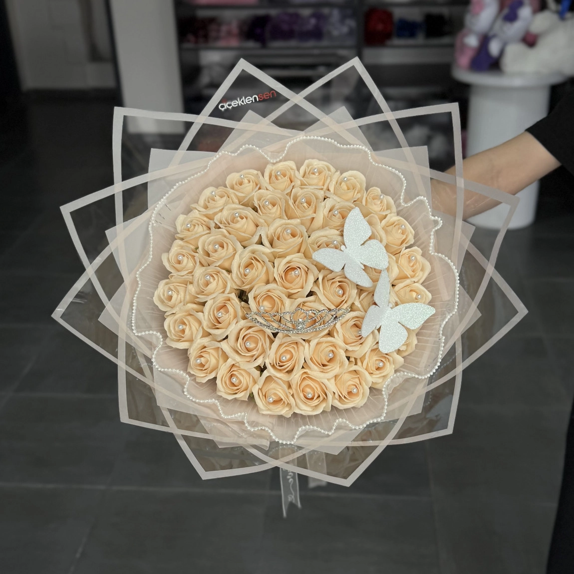 41'li Premium Buket Krem