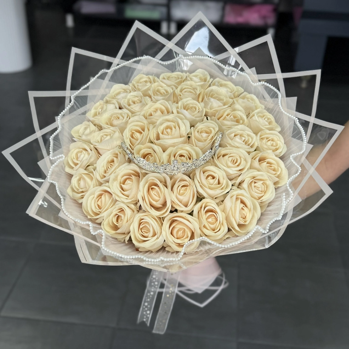 41'li Premium Buket Krem