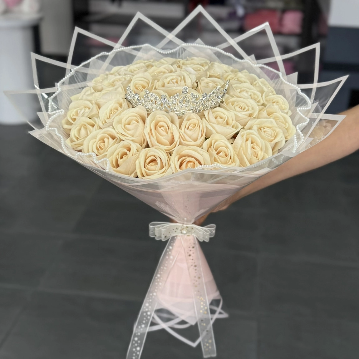 41'li Premium Buket Krem