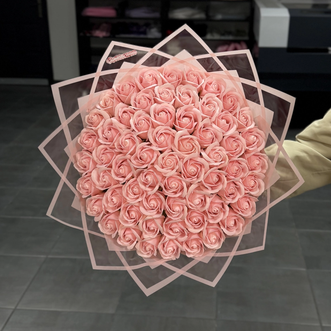 61'Li Soft Pembe Gül Buket