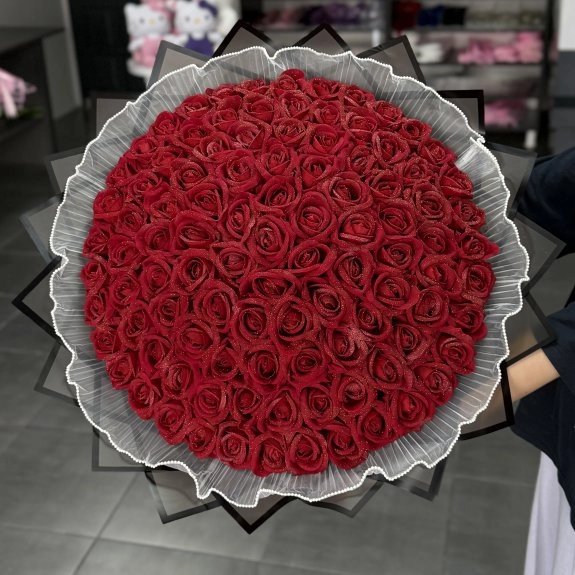 101'li Gül Buketi Kırmızı