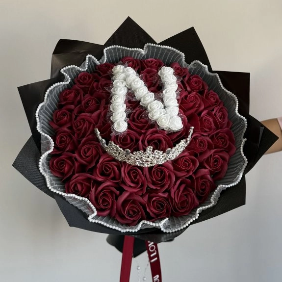 41'li Gül Buketi Bordo
