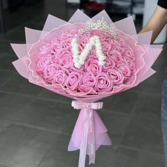 41'li Gül Buketi Pembe