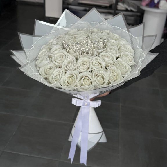 41'li Premium Buket Beyaz