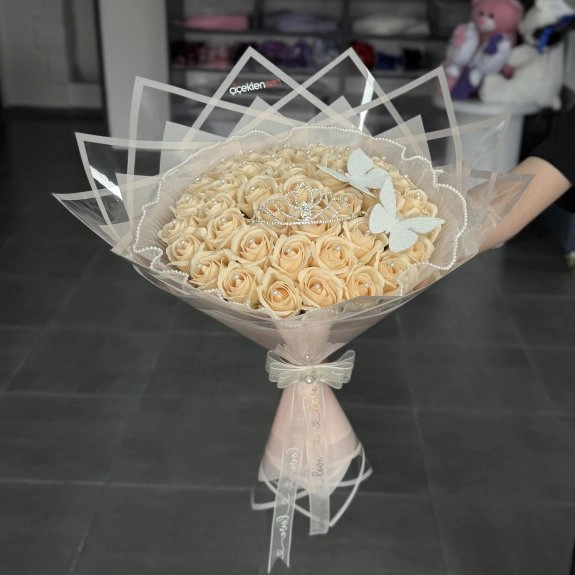 41'li Premium Buket Krem
