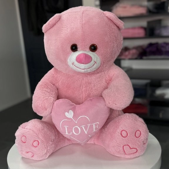 60 Cm Pembe Peluş Ayı