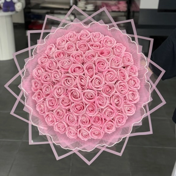 61'li Gül Buketi Pembe