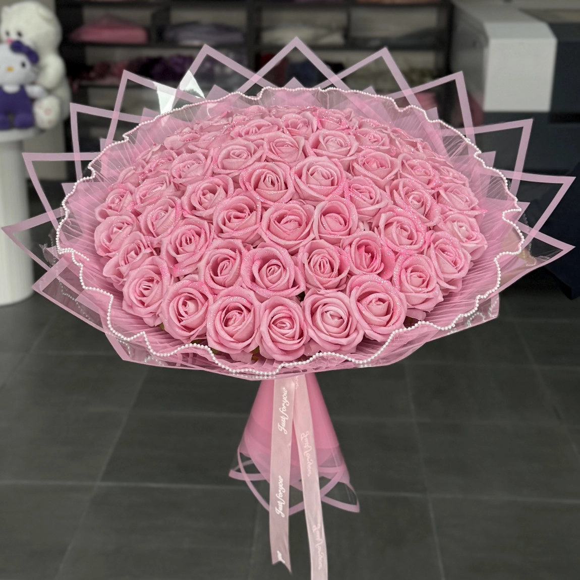 61'li Gül Buketi Pembe